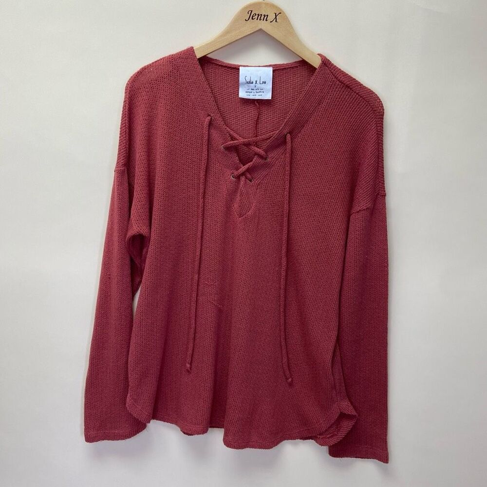Sadie & Love Knit Long Sleeve Sweater Size Small